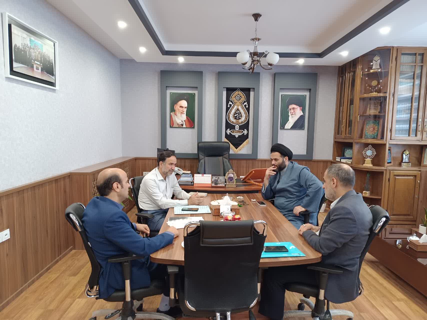 بازدید از پروژه ها و نشست با مدیرکل اوقاف و امور خیریه استان قزوین